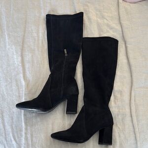 Elegant Black Knee-High Women's Boots
